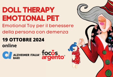 Corso formazione terapia bambola - doll therapy e animali empatici e robotici - emotional pet benessere persona con demenza Alzheimer